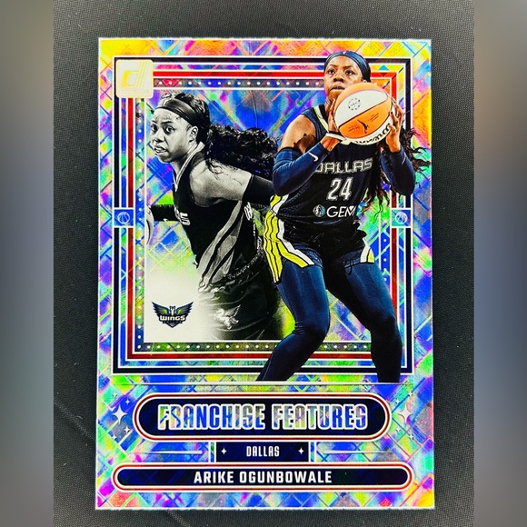 2025 Panini Donruss WNBA ARIKE OGUNBOWALE #3 FRANCHISE FEATURES DIAMOND LASER - Picture 1 of 1